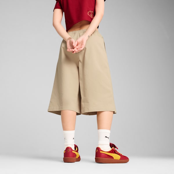 PUMA x HARRY POTTER Women's Relaxed Fit 14" Jorts, Toasted Almond, extralarge-IND
